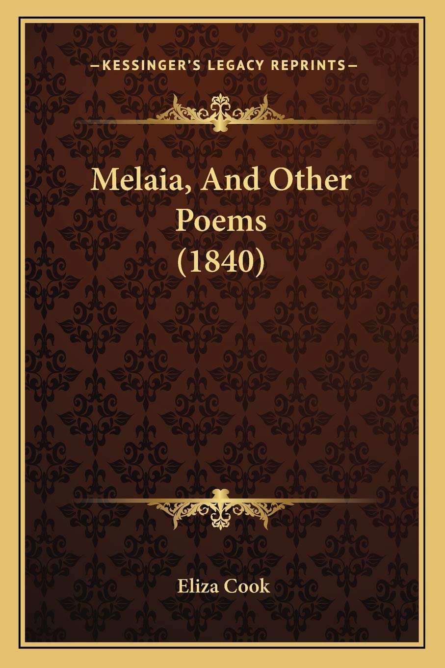 Melaia, And Other Poems (1840) Poetry