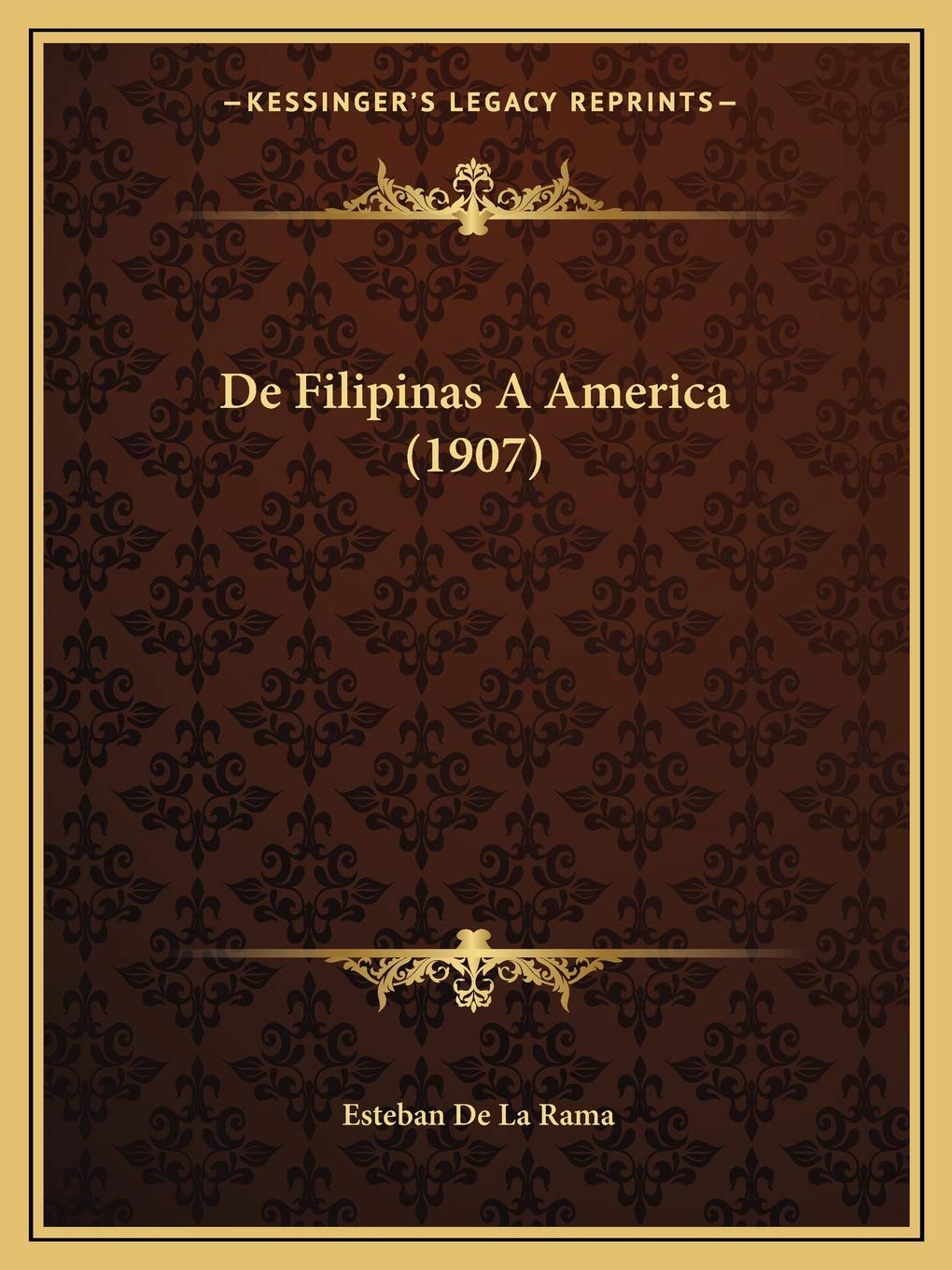 De Filipinas A America (1907) Social Sciences
