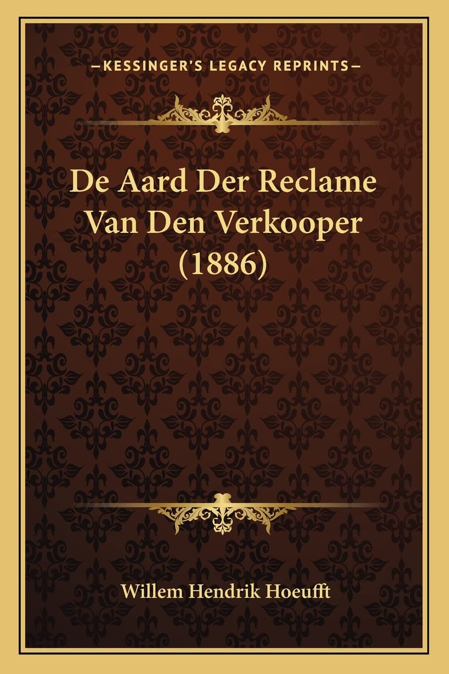 De Aard Der Reclame Van Den Verkooper (1886) General education