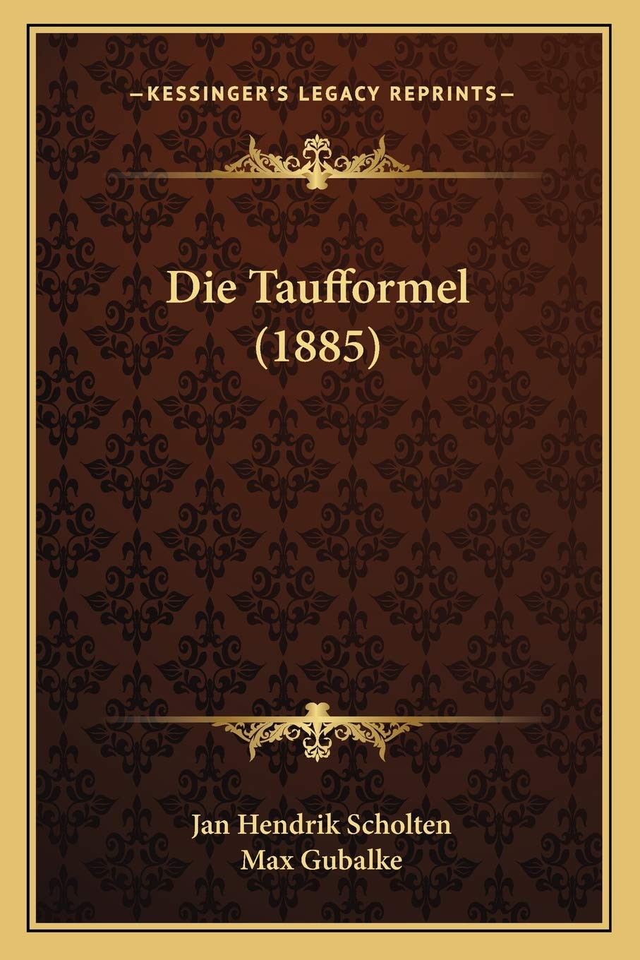Die Taufformel (1885) International