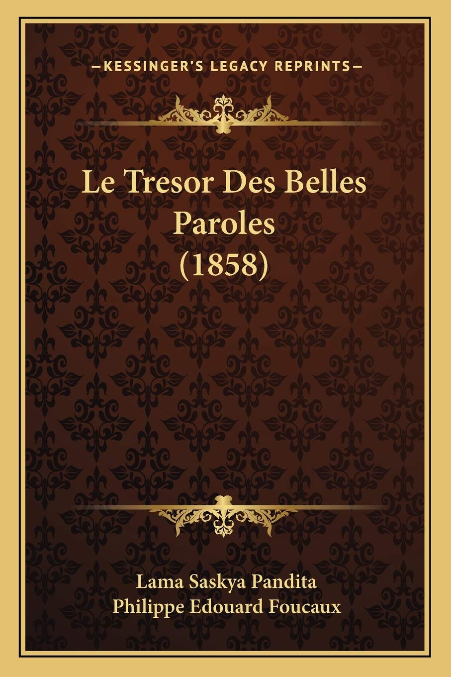Le Tresor Des Belles Paroles (1858) book