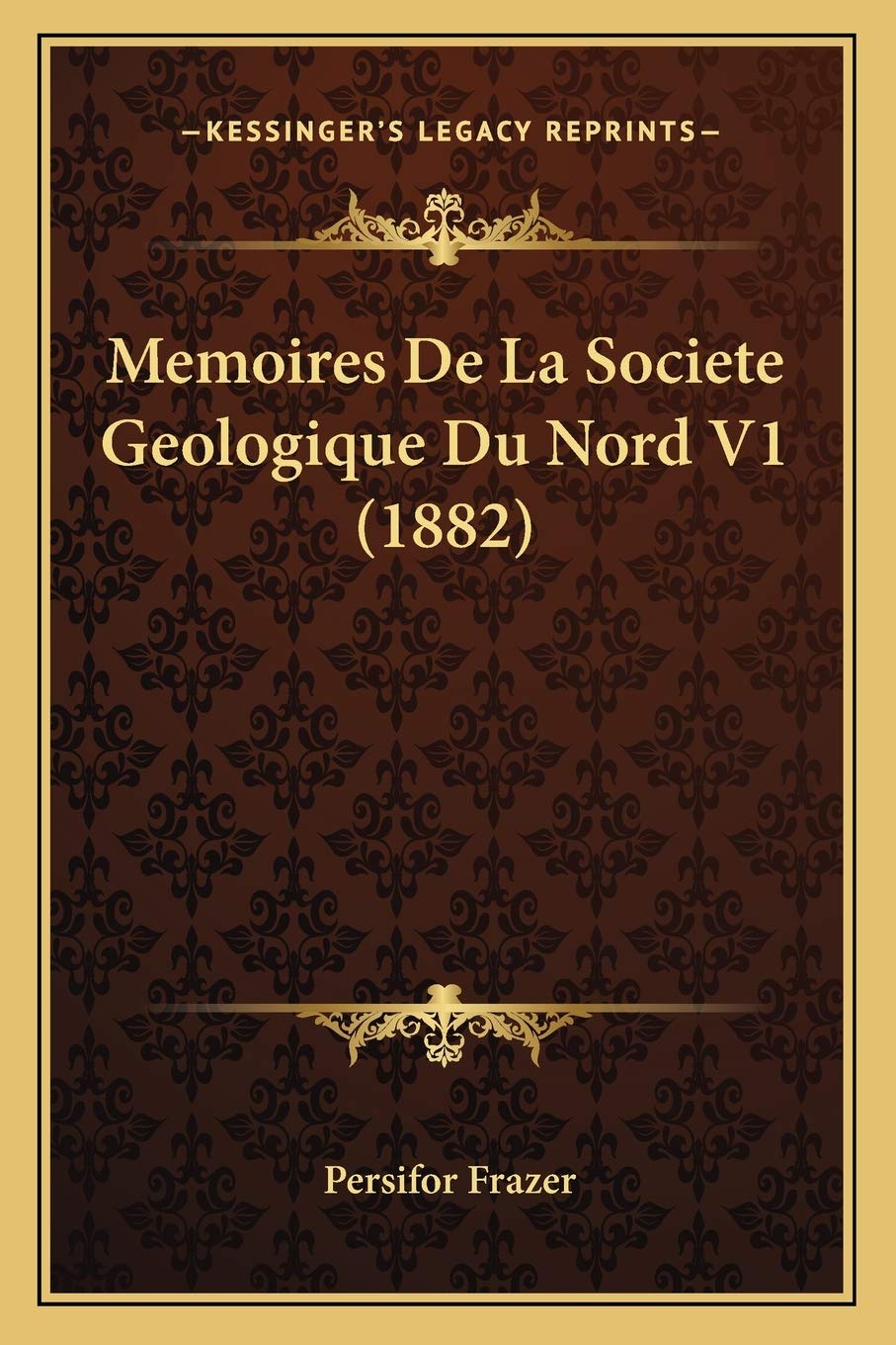 Memoires De La Societe Geologique Du Nord V1 (1882) book