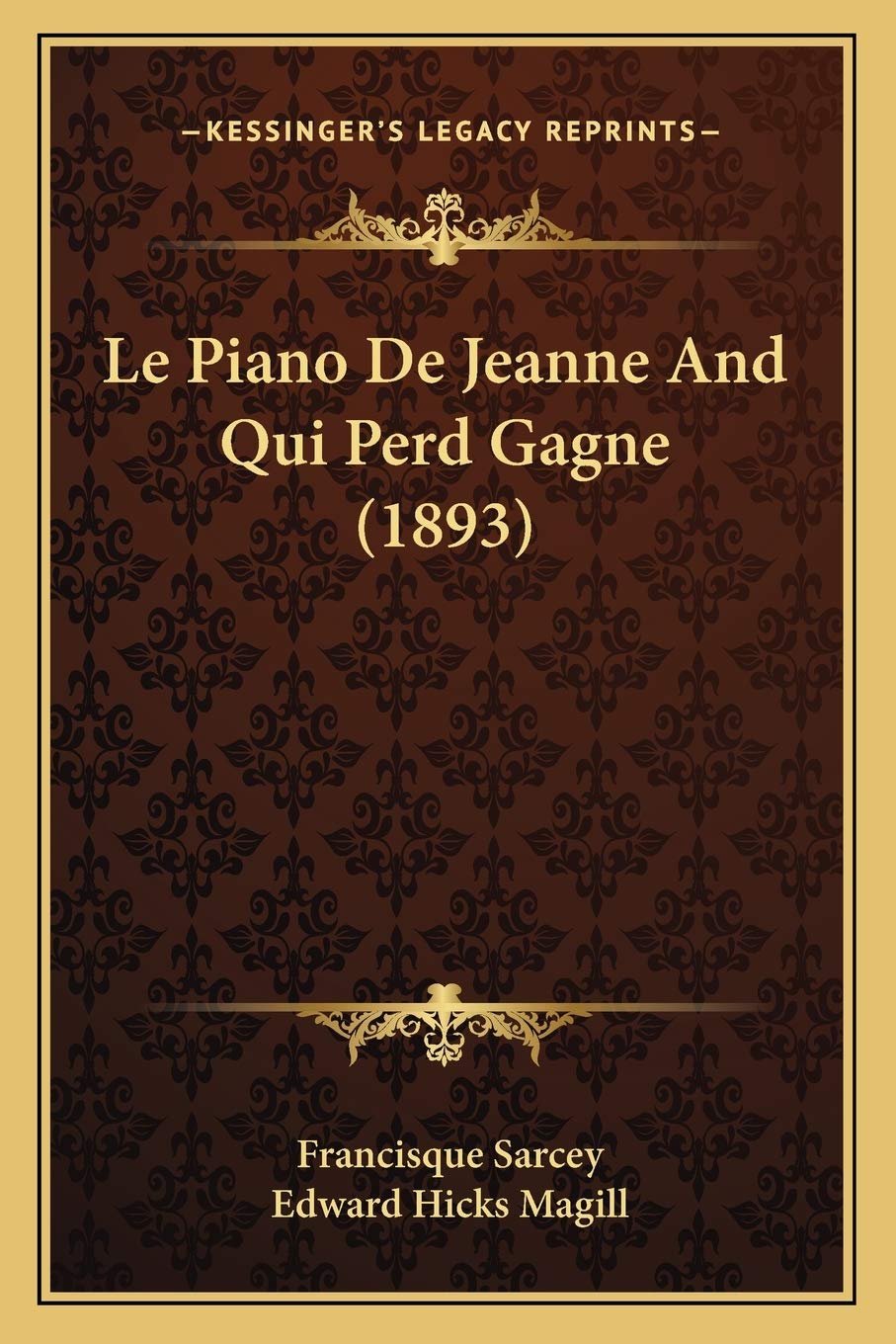 Le Piano De Jeanne And Qui Perd Gagne (1893) book