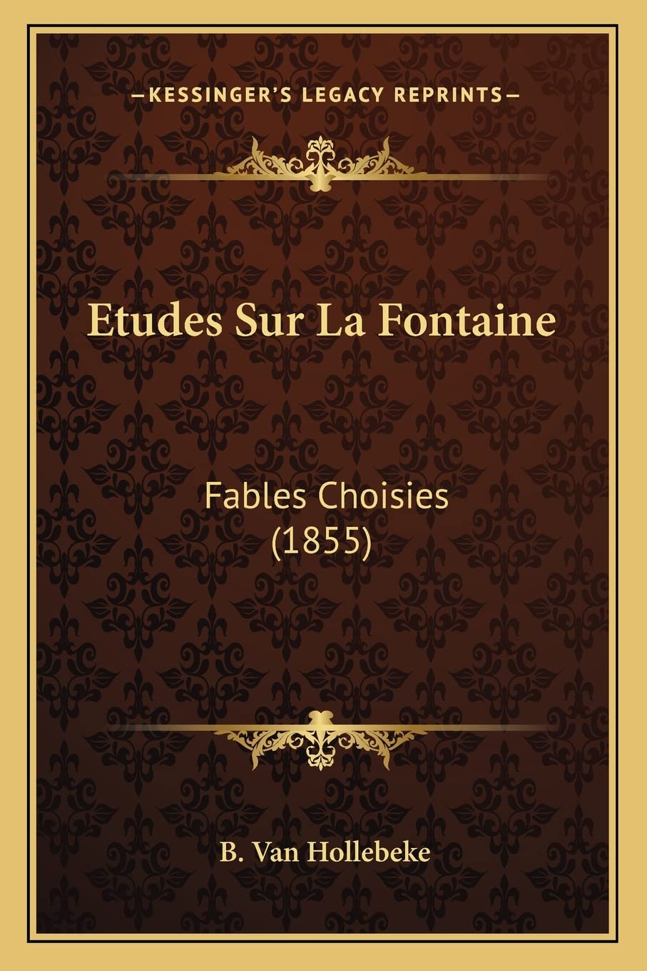 Etudes Sur La Fontaine: Fables Choisies (1855) book