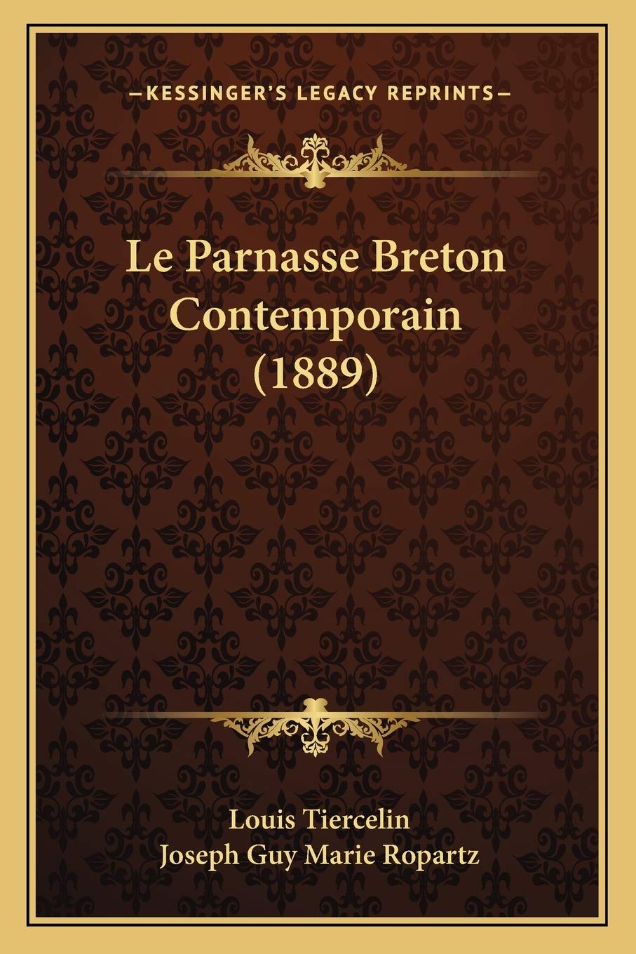 Le Parnasse Breton Contemporain (1889) book