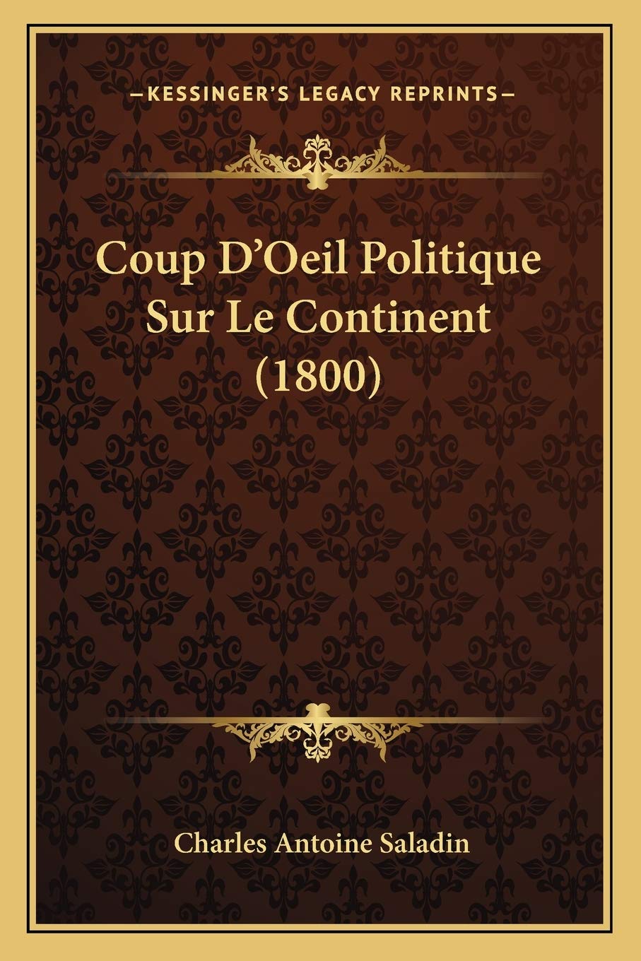 Coup D'Oeil Politique Sur Le Continent (1800) book