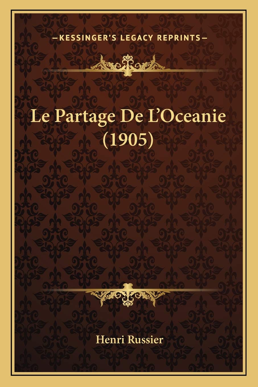 Le Partage De L'Oceanie (1905) book