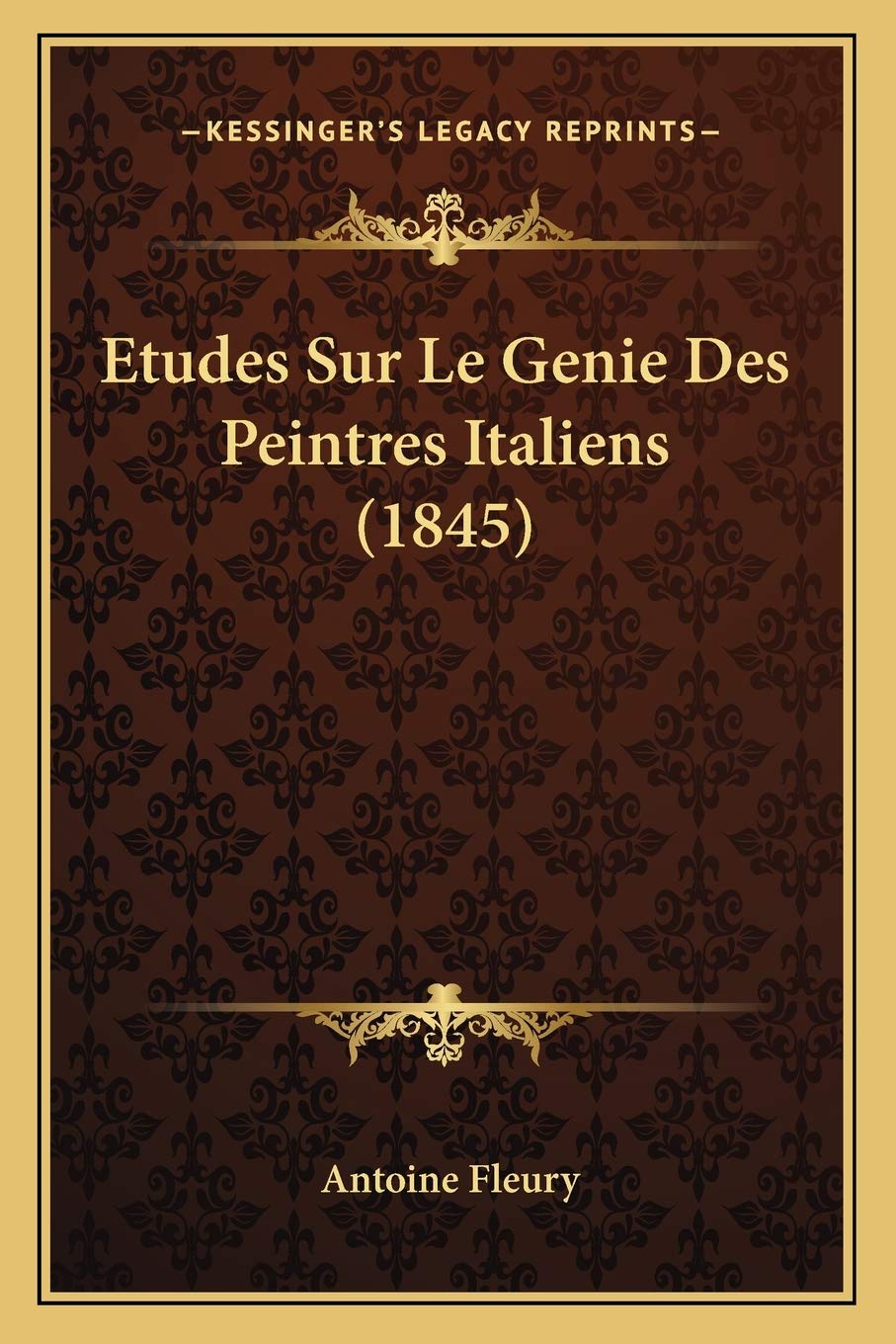 Etudes Sur Le Genie Des Peintres Italiens (1845) book