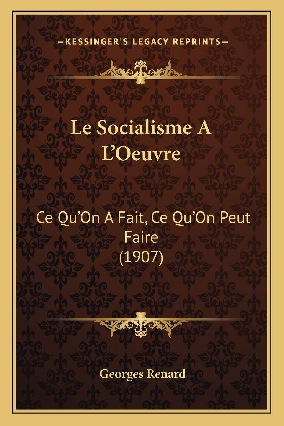 Le Socialisme A L'Oeuvre: Ce Qu'On A Fait, Ce Qu'On Peut Faire (1907) book