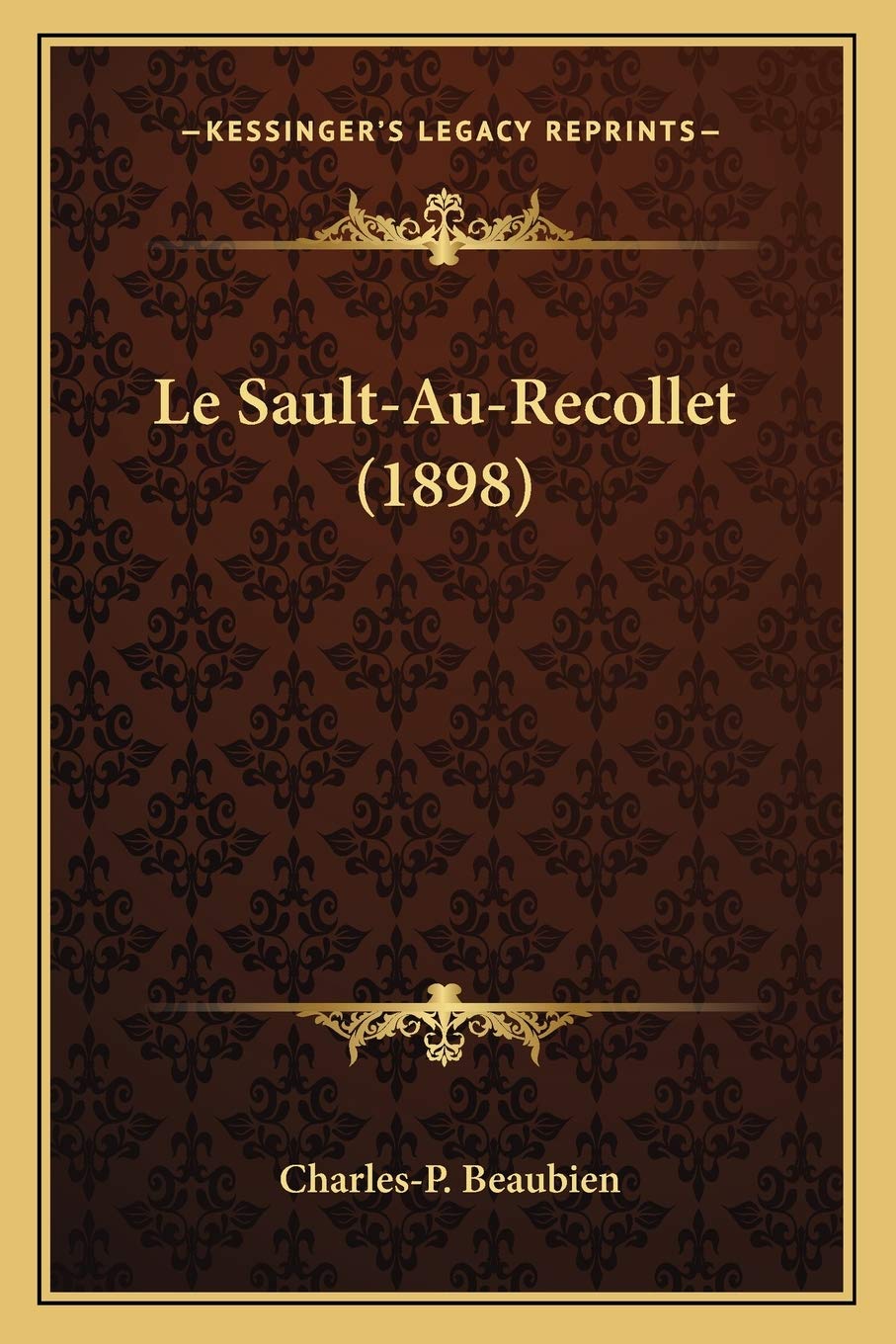 Le Sault-Au-Recollet (1898) book