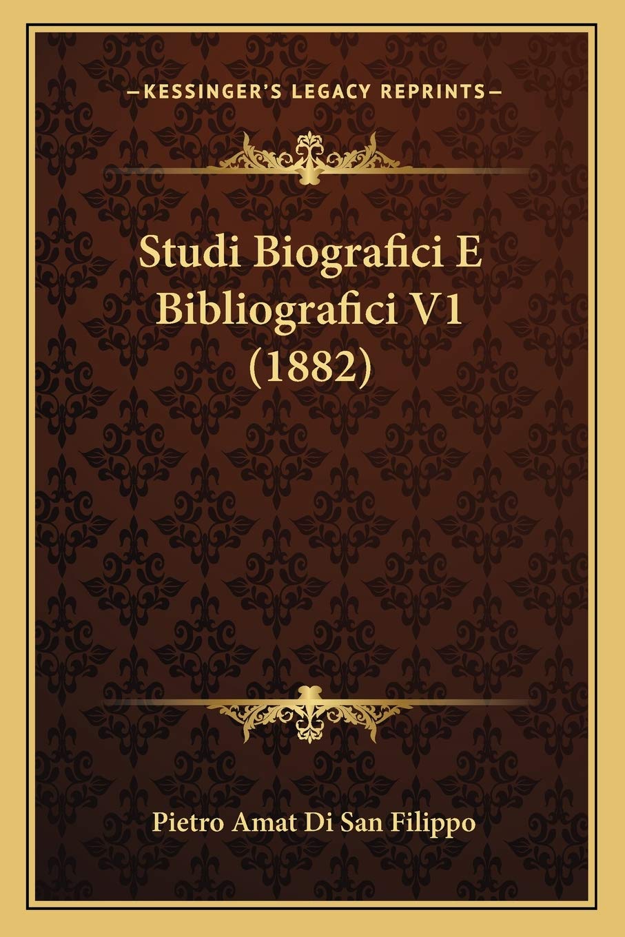 Studi Biografici E Bibliografici V1 (1882) Contemporary literature