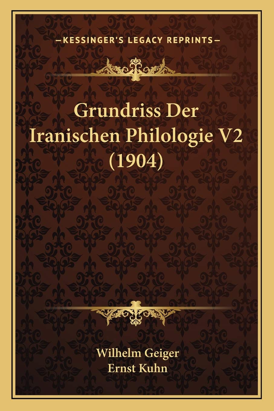 Grundriss Der Iranischen Philologie V2 (1904) Social Sciences