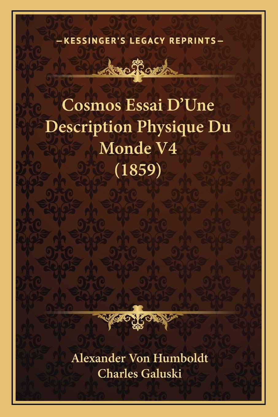 Cosmos Essai D'Une Description Physique Du Monde V4 (1859) Philosophy