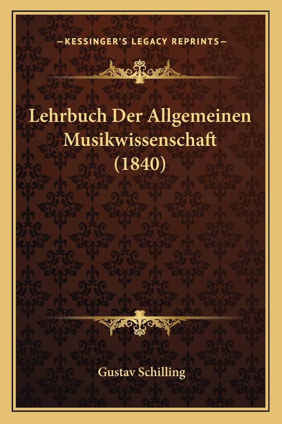 Lehrbuch Der Allgemeinen Musikwissenschaft (1840) International