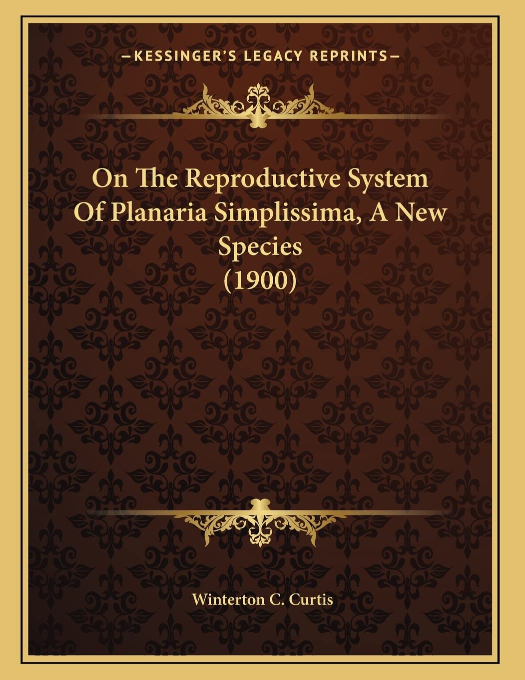 On The Reproductive System Of Planaria Simplissima, A New Species (1900) Mathematics