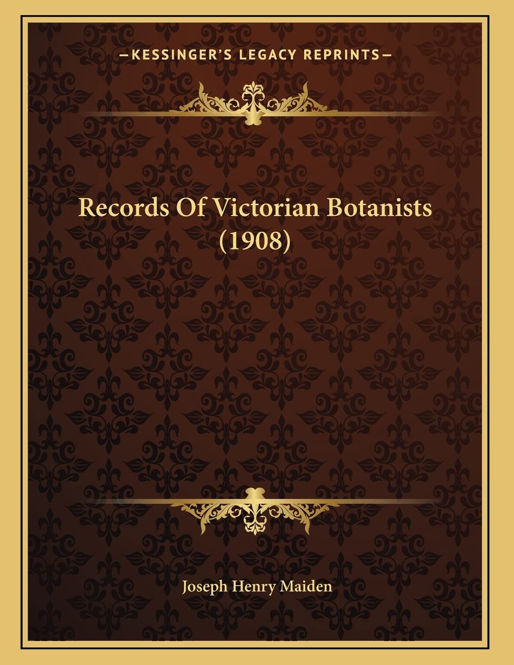 Records Of Victorian Botanists (1908) Contemporary literature