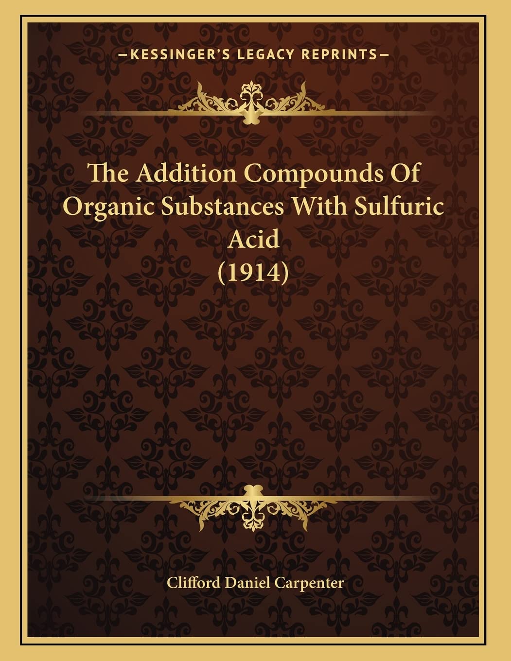 The Addition Compounds Of Organic Substances With Sulfuric Acid (1914) Garden & Plants
