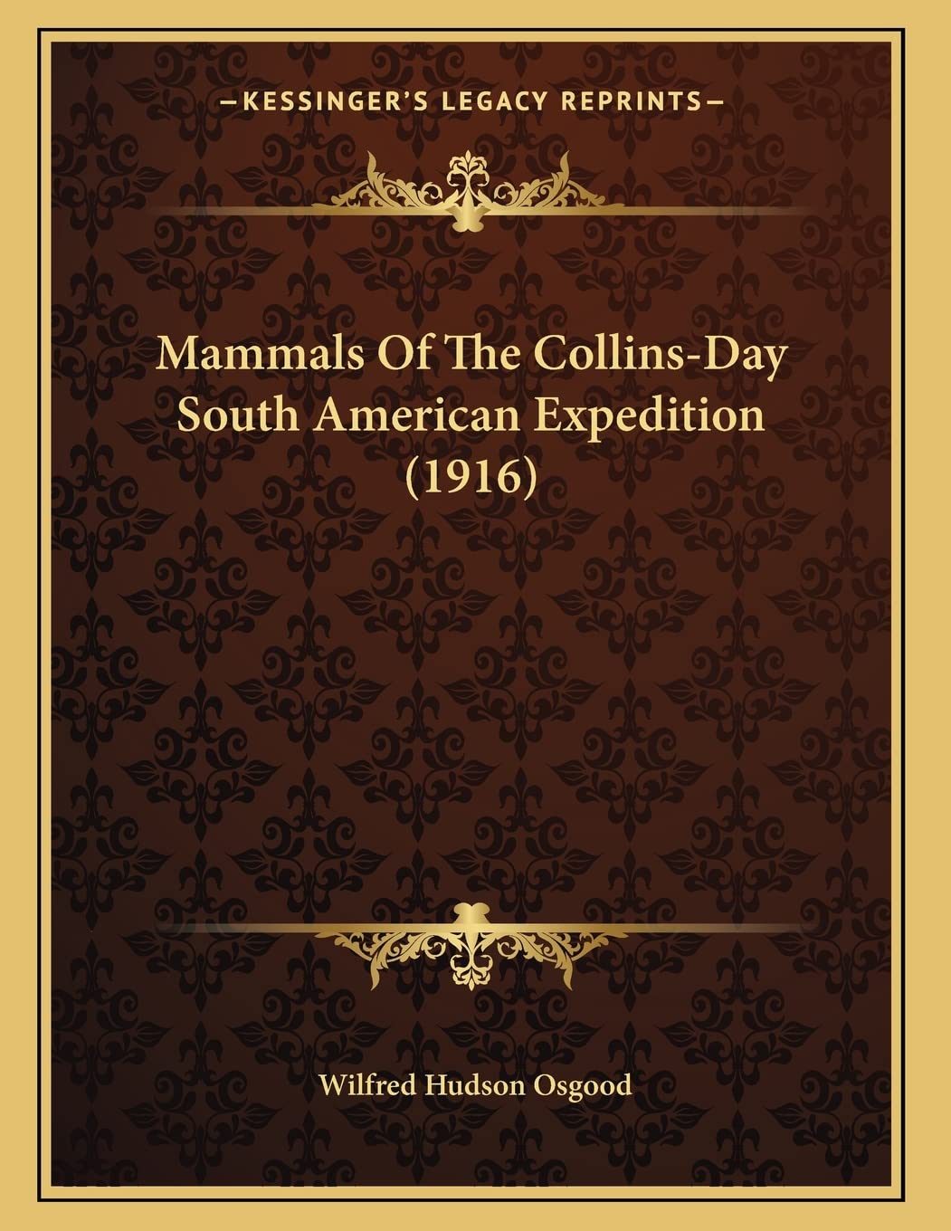 Mammals Of The Collins-Day South American Expedition (1916) Mathematics