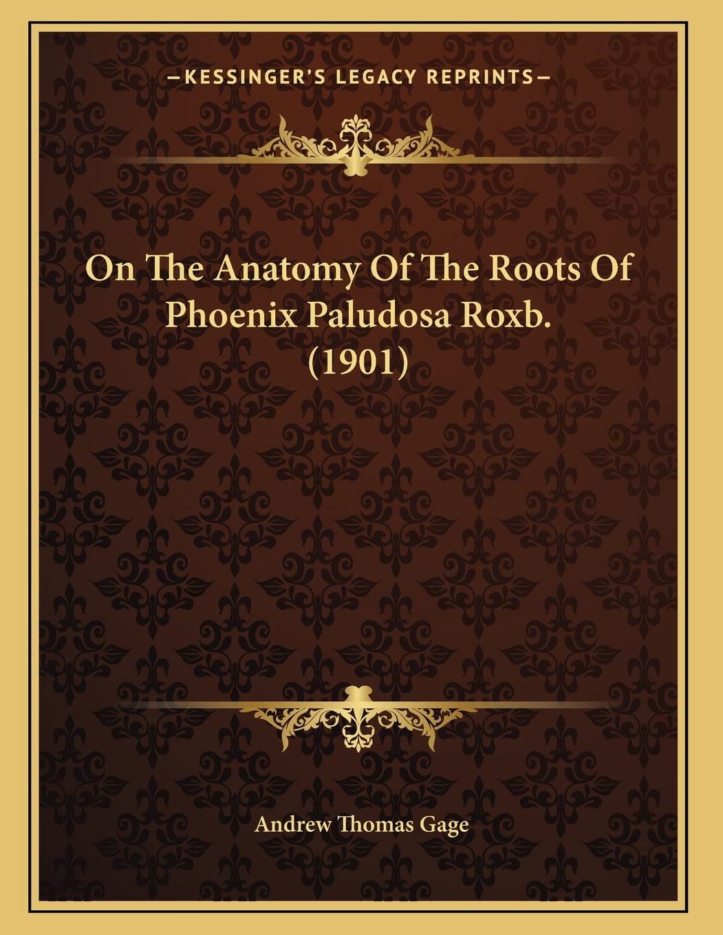 On The Anatomy Of The Roots Of Phoenix Paludosa Roxb. (1901) Medicine