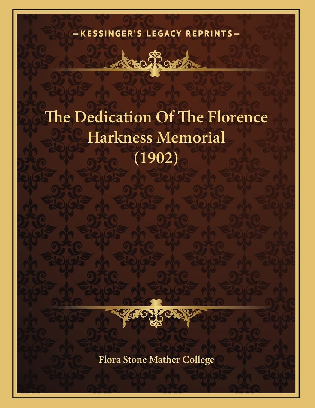 The Dedication Of The Florence Harkness Memorial (1902) Death & Mourning
