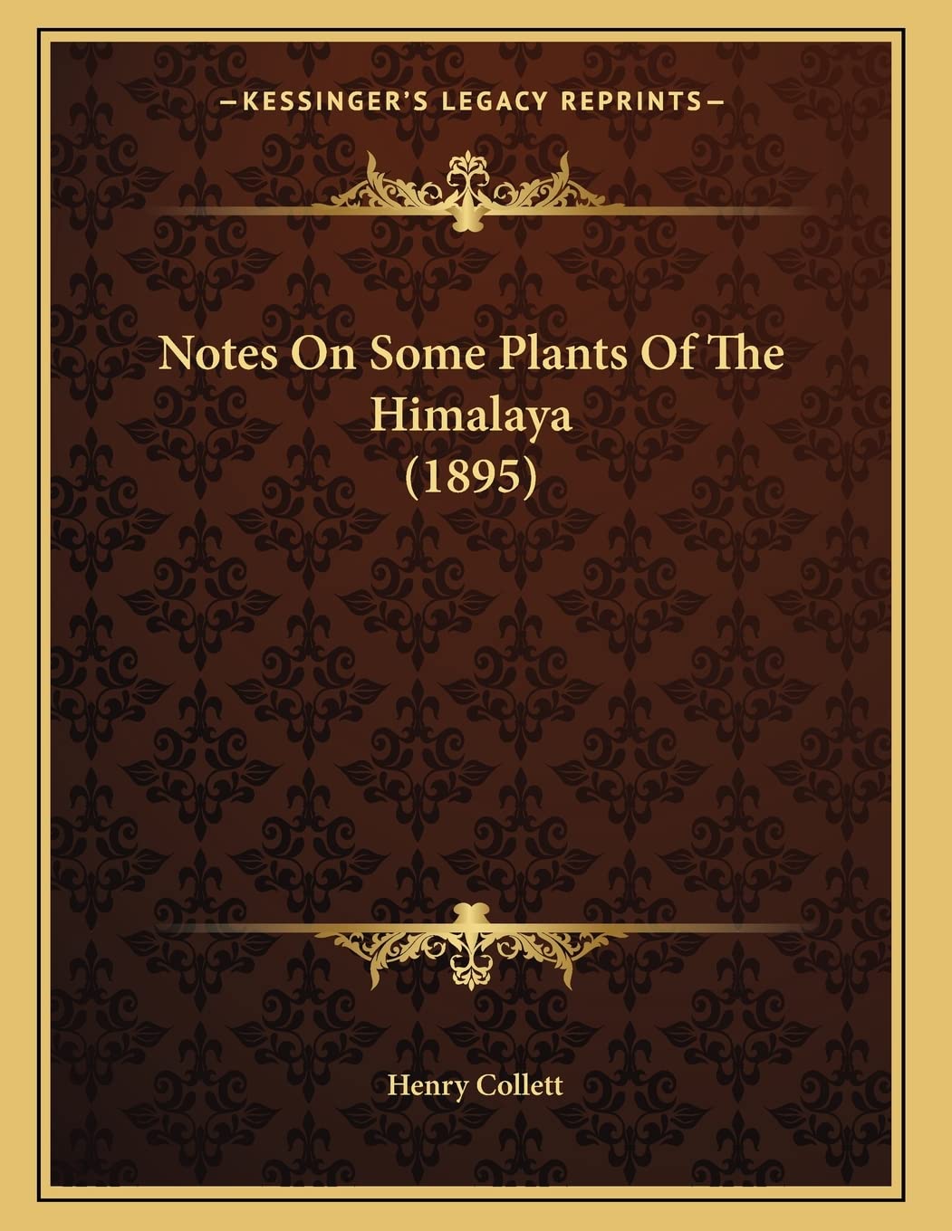 Notes On Some Plants Of The Himalaya (1895) Mathematics