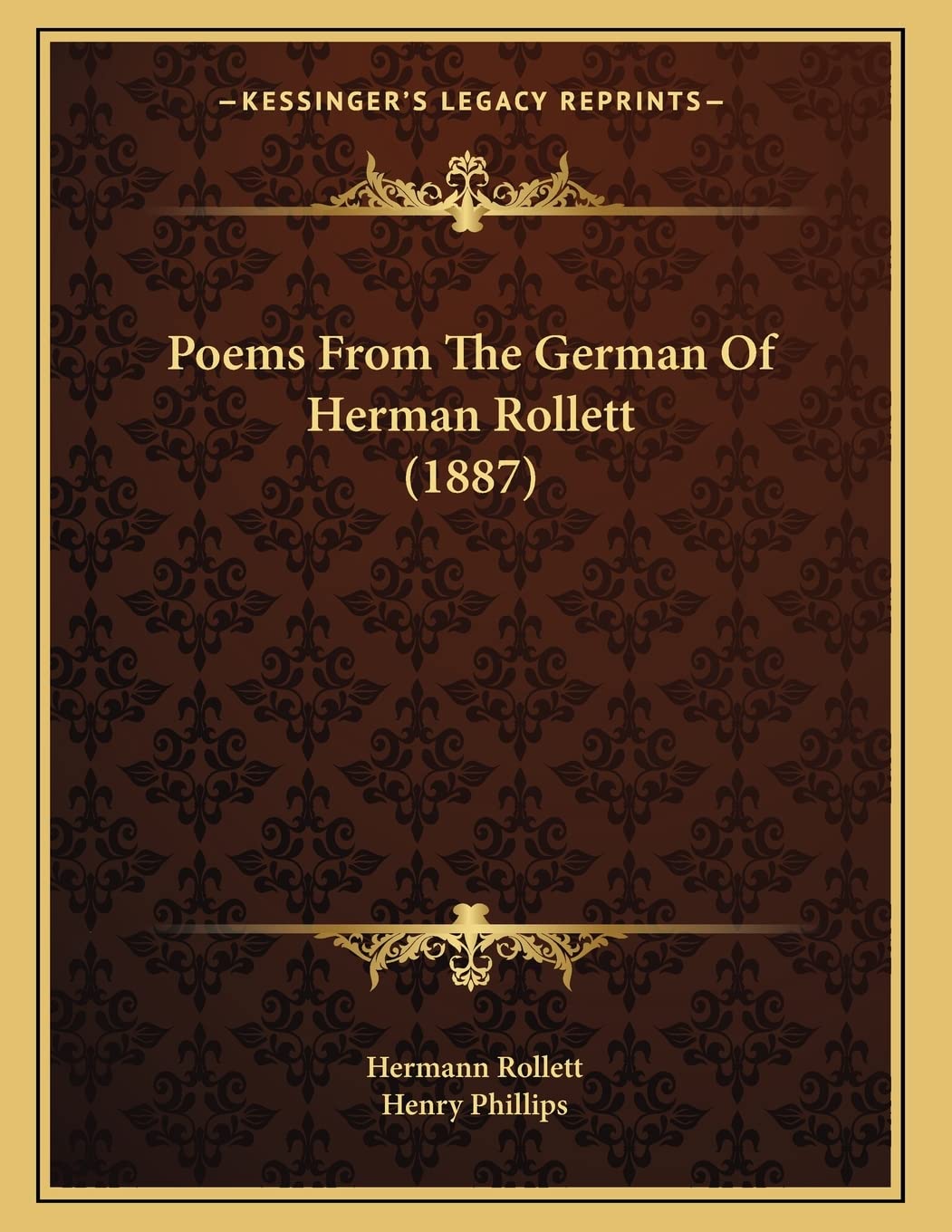 Poems From The German Of Herman Rollett (1887) Contemporary literature