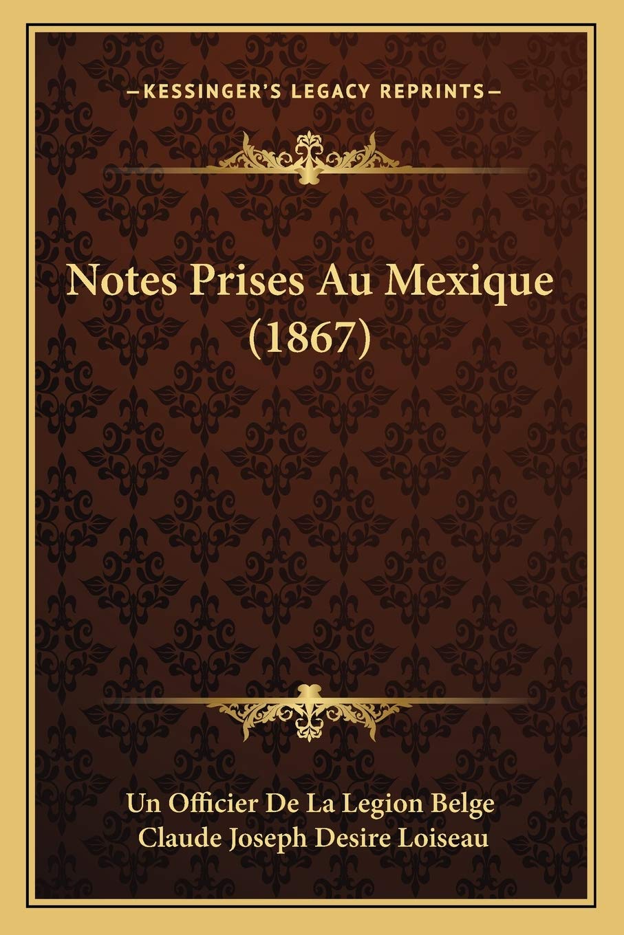 Notes Prises Au Mexique (1867) book