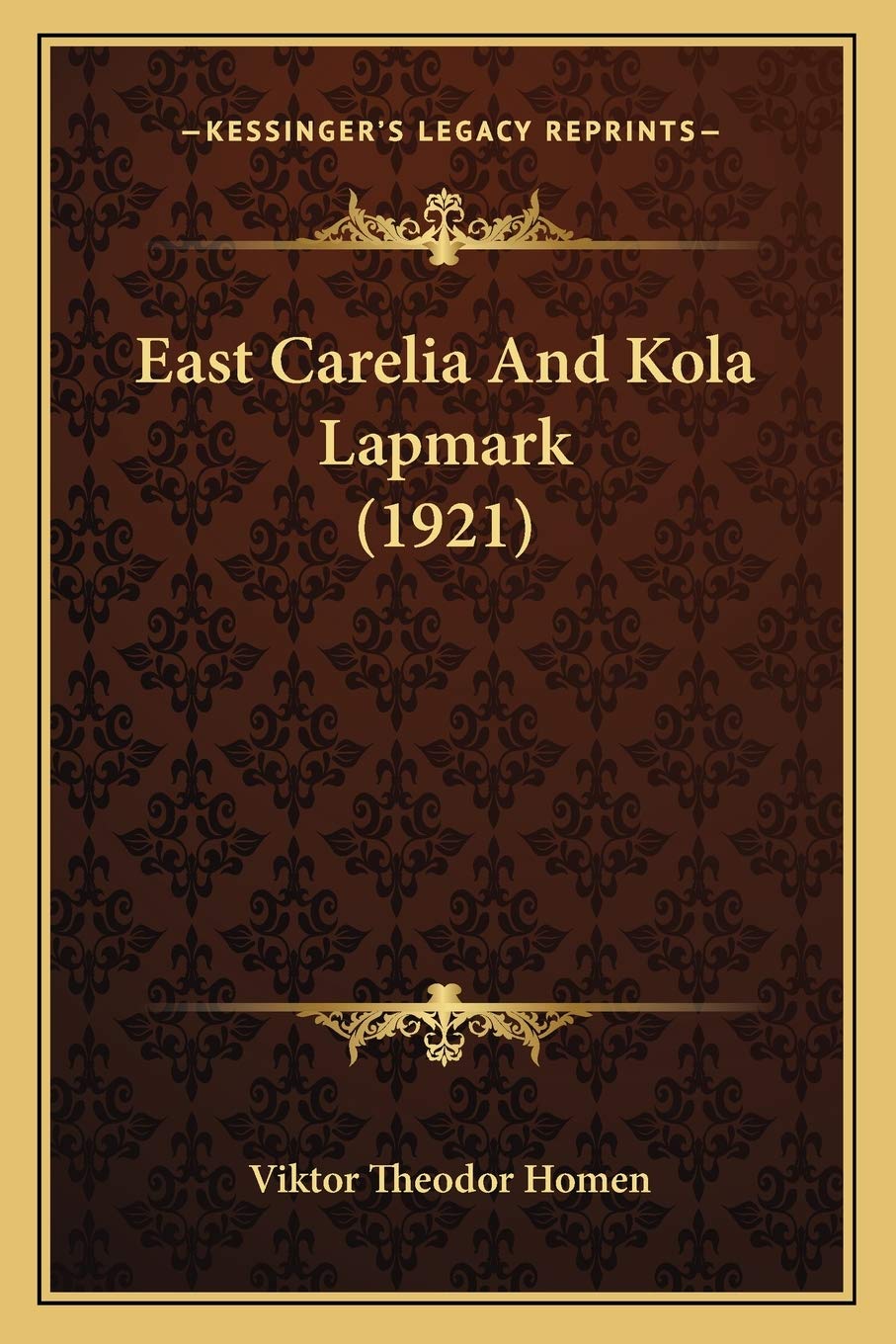 East Carelia And Kola Lapmark (1921) Contemporary literature