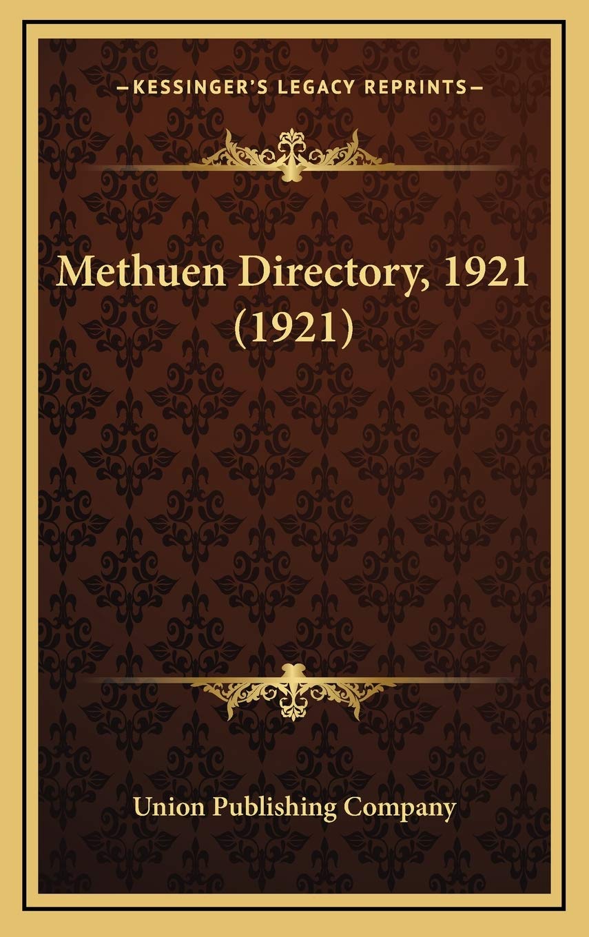 Methuen Directory, 1921 (1921) Reference Books