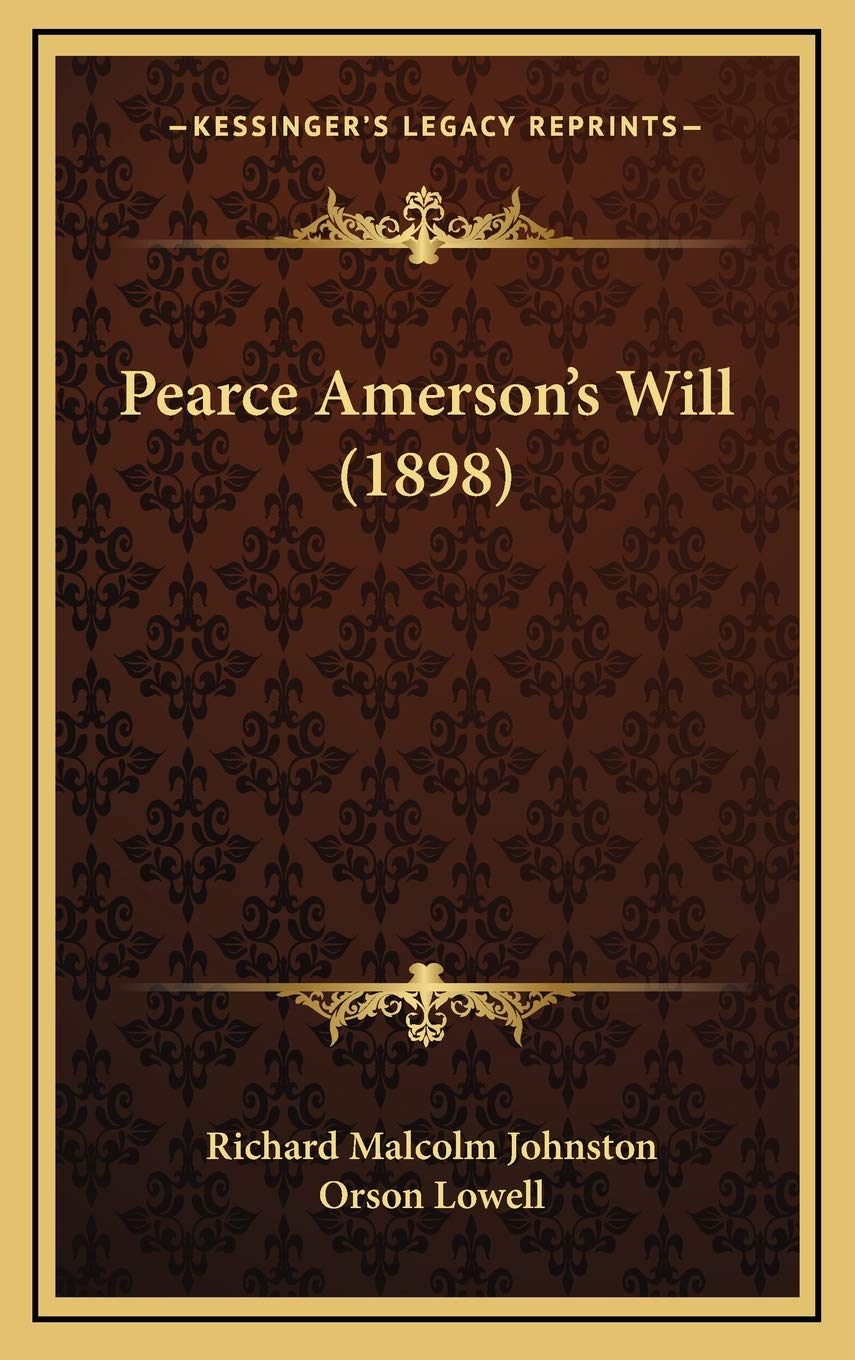 Product Image: Pearce Amerson's Will (1898)