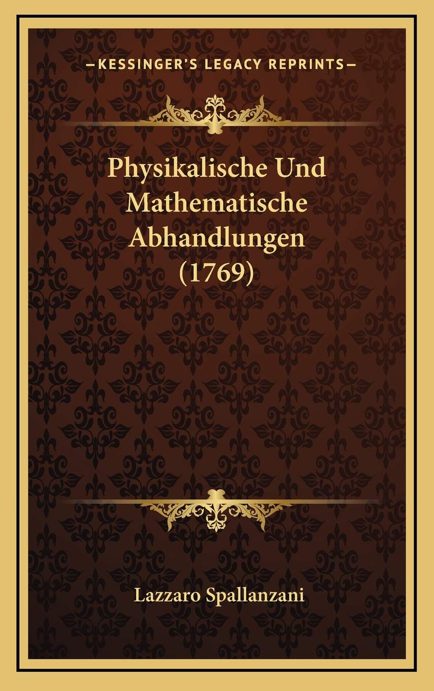 Physikalische Und Mathematische Abhandlungen (1769) Contemporary literature