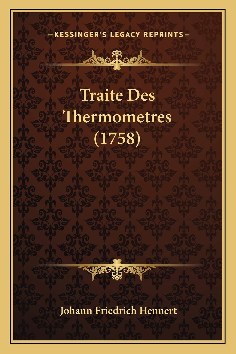 Traite Des Thermometres (1758) book