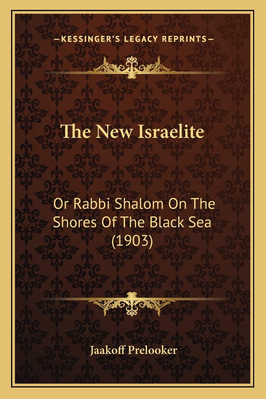 The New Israelite: Or Rabbi Shalom On The Shores Of The Black Sea (1903) Contemporary literature Books