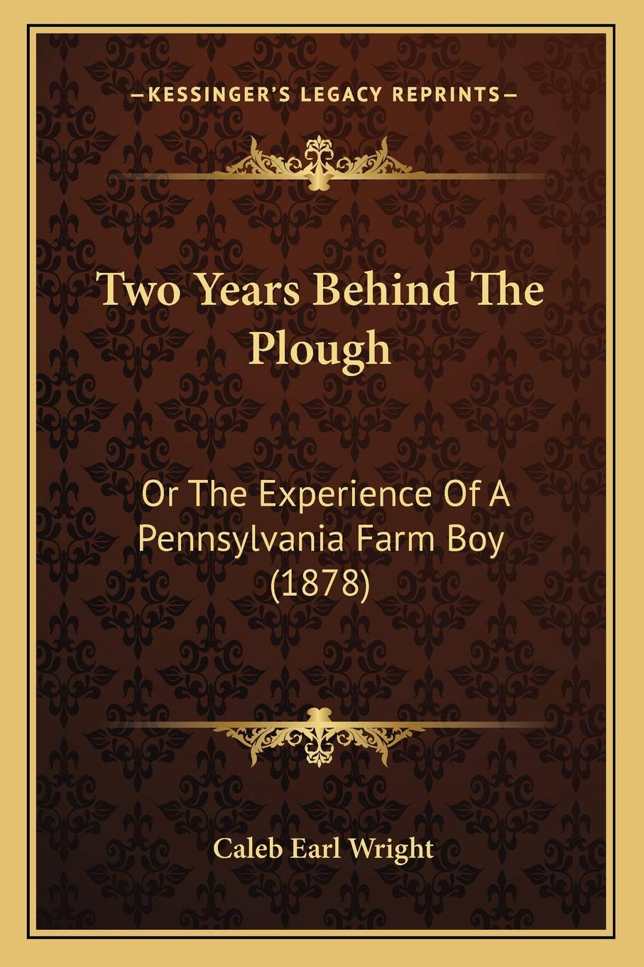 Two Years Behind The Plough: Or The Experience Of A Pennsylvania Farm Boy (1878) Social Sciences
