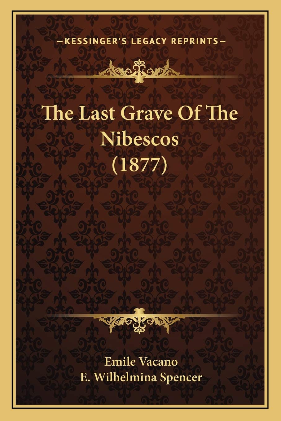 The Last Grave Of The Nibescos (1877) Contemporary literature