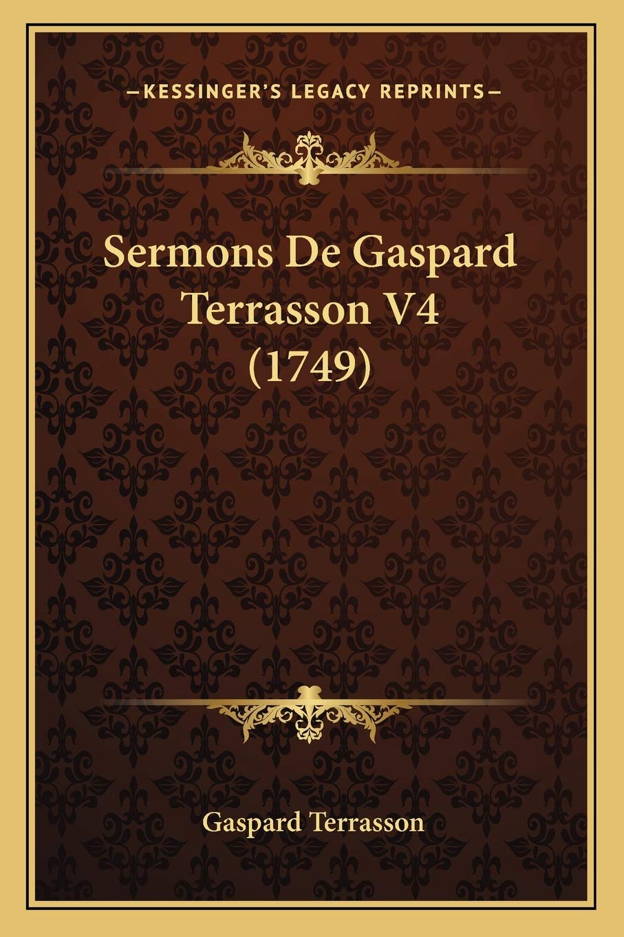 Sermons De Gaspard Terrasson V4 (1749) book