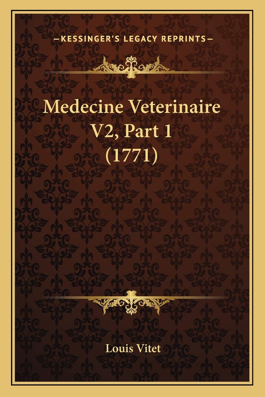 Medecine Veterinaire V2, Part 1 (1771) book