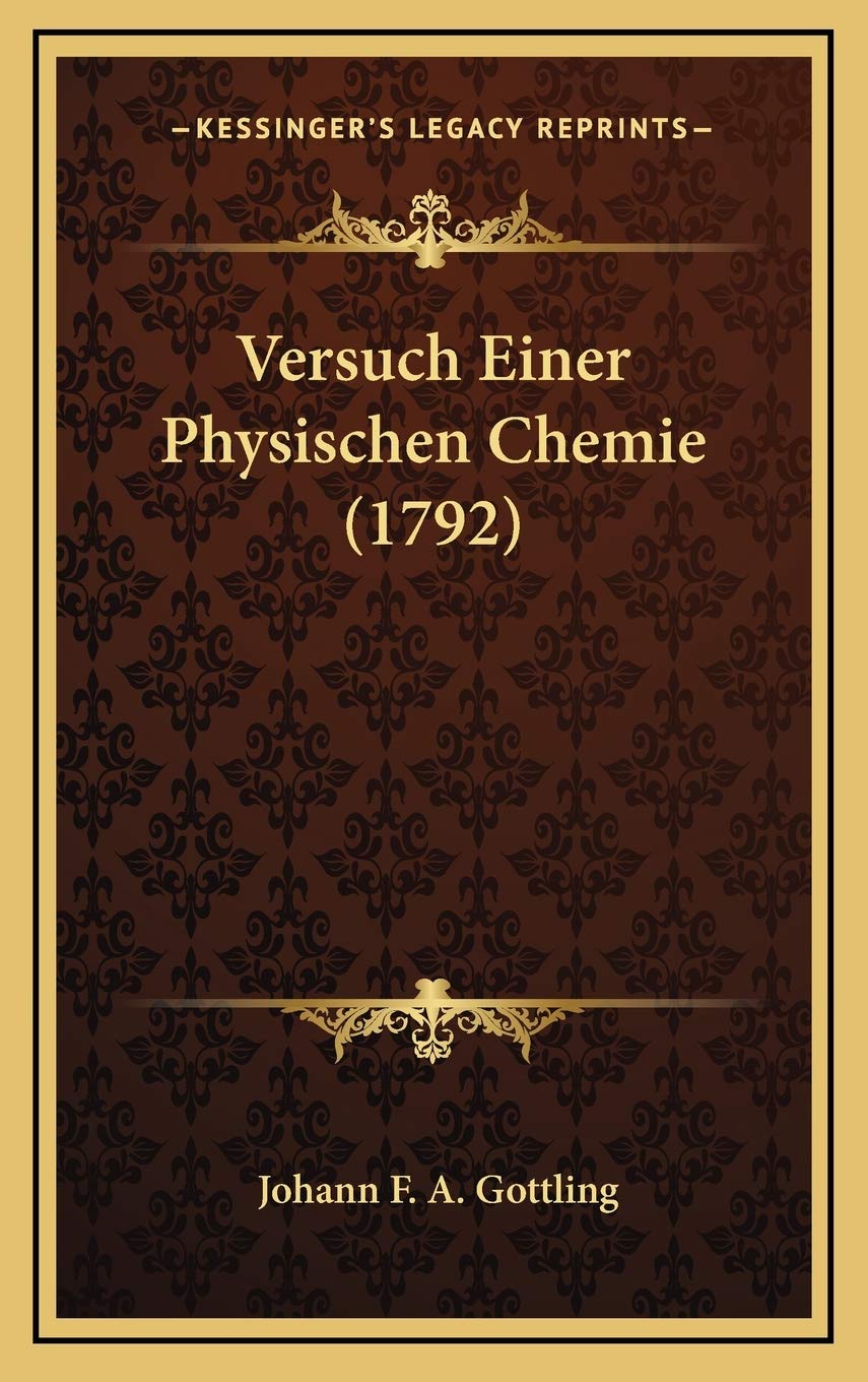 Versuch Einer Physischen Chemie (1792) Contemporary literature
