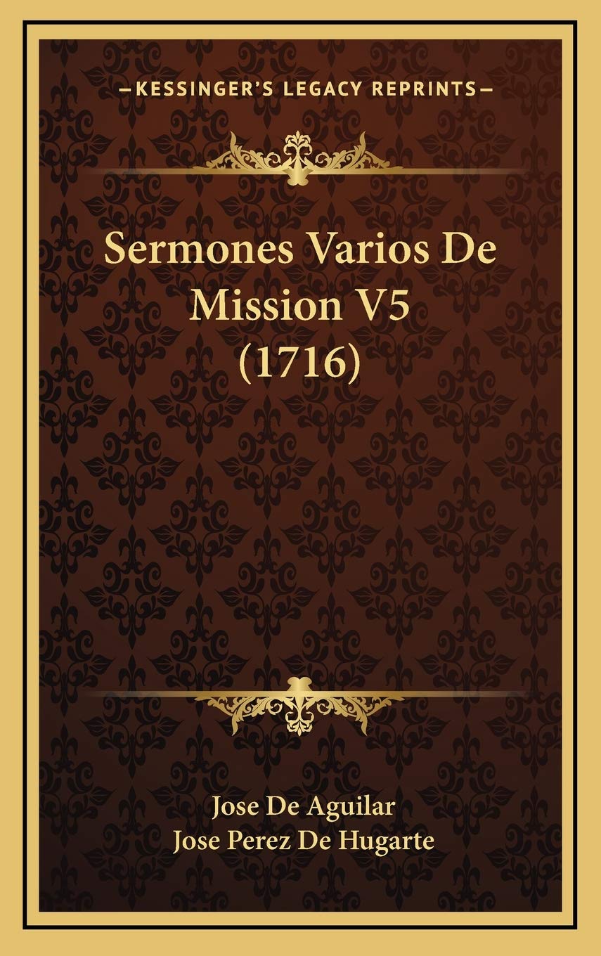Sermones Varios De Mission V5 (1716) Contemporary literature