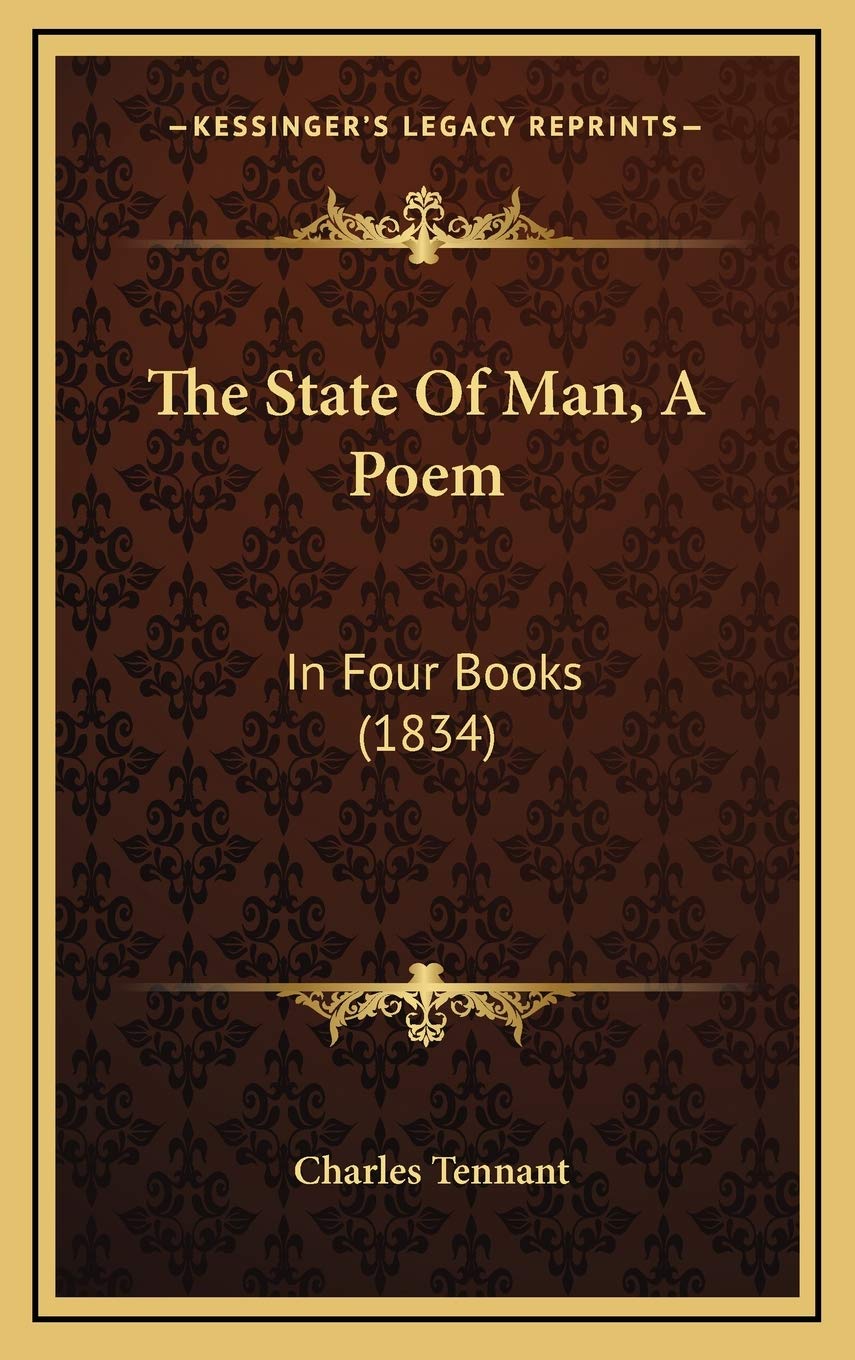 The State Of Man, A Poem: In Four Books (1834) Poetry
