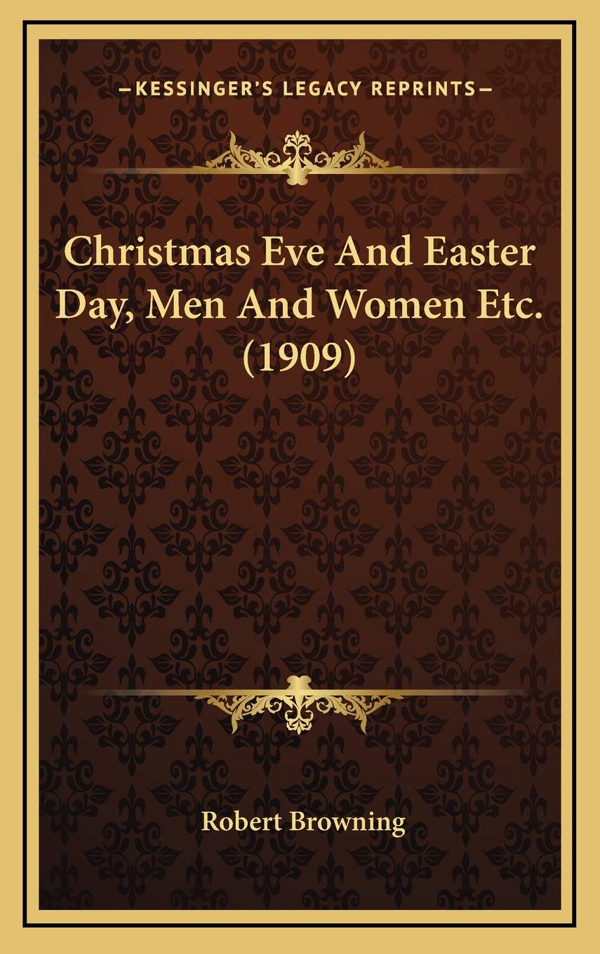 Christmas Eve And Easter Day, Men And Women Etc. (1909) Philosophy