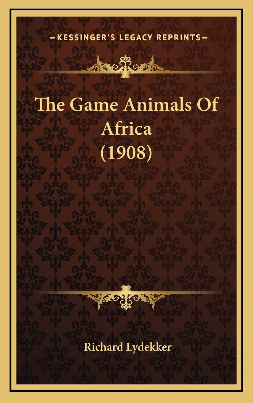 The Game Animals Of Africa (1908) Mathematics