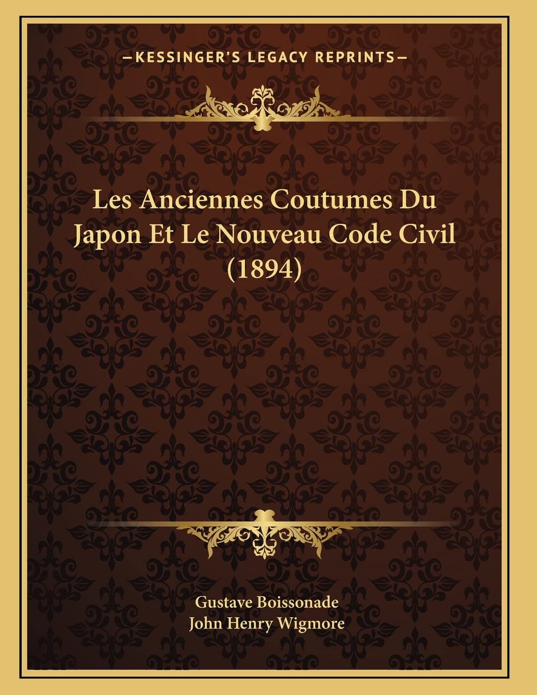 Les Anciennes Coutumes Du Japon Et Le Nouveau Code Civil (1894) book