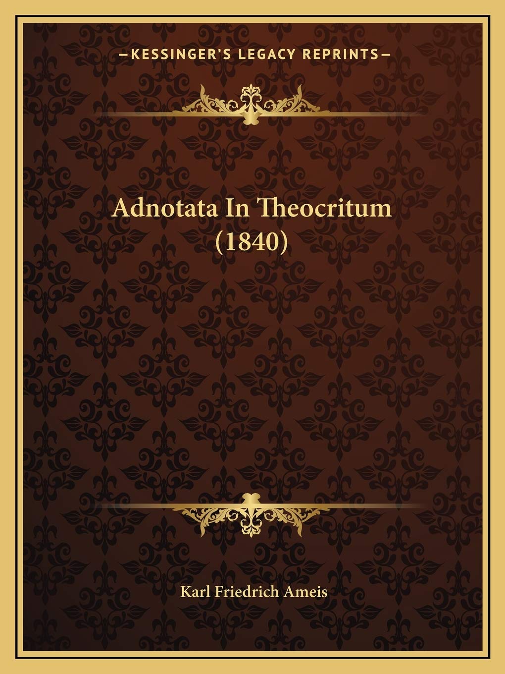 Adnotata In Theocritum (1840) Social Sciences