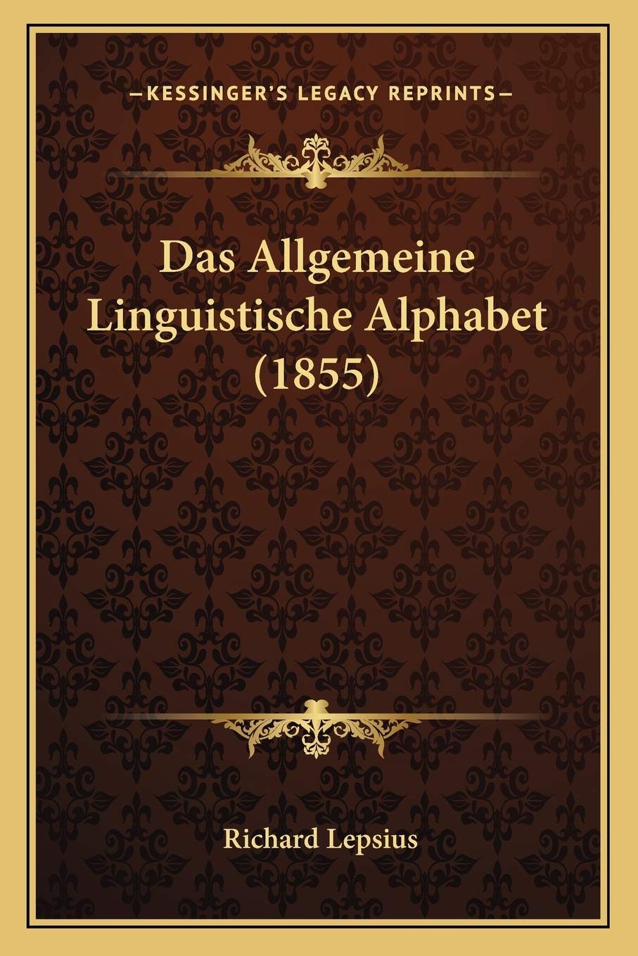 Das Allgemeine Linguistische Alphabet (1855) Social Sciences