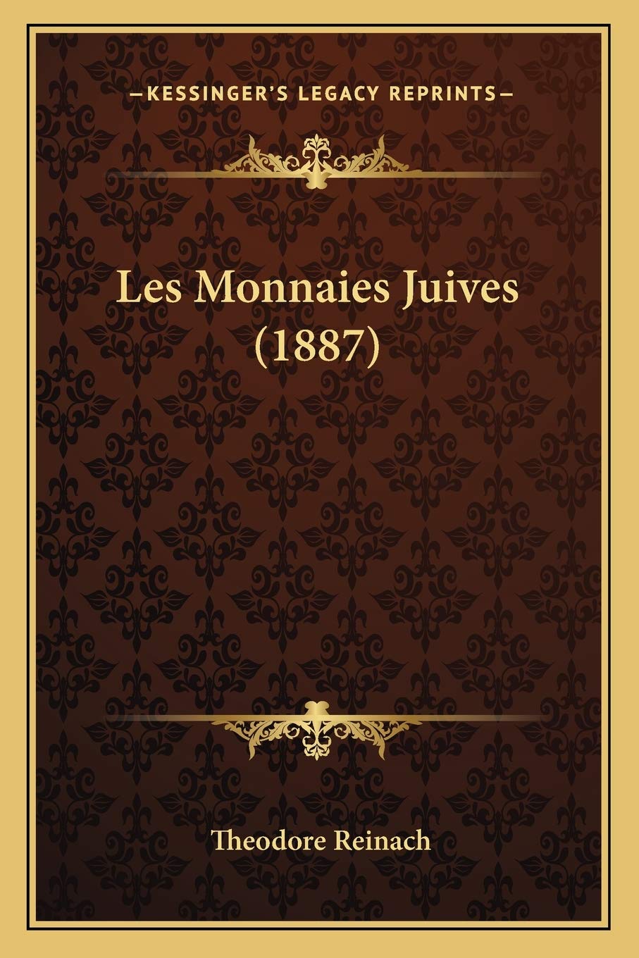 Les Monnaies Juives (1887) book