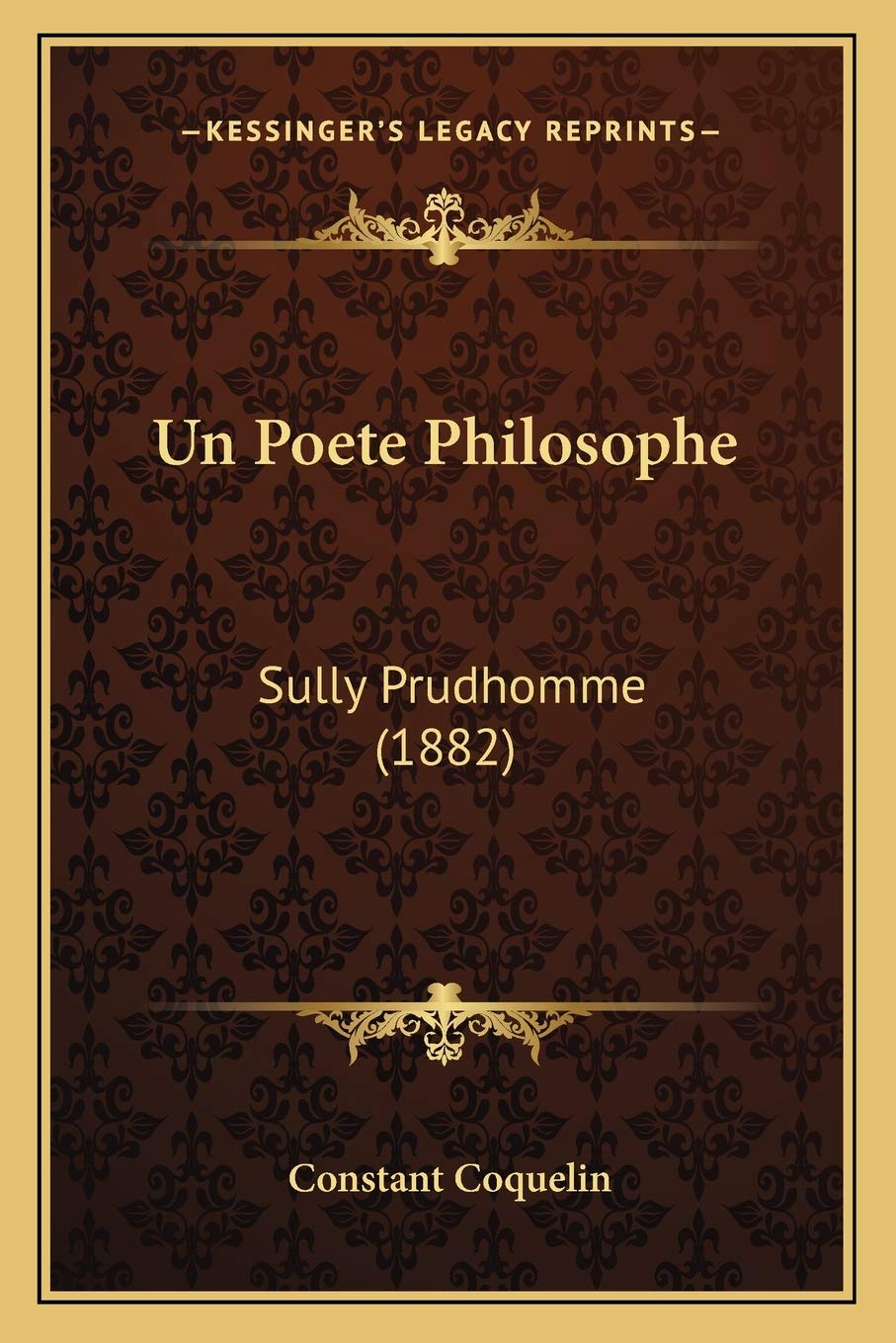 Un Poete Philosophe: Sully Prudhomme (1882) book