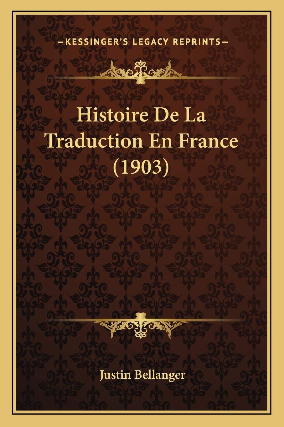 Histoire De La Traduction En France (1903) book