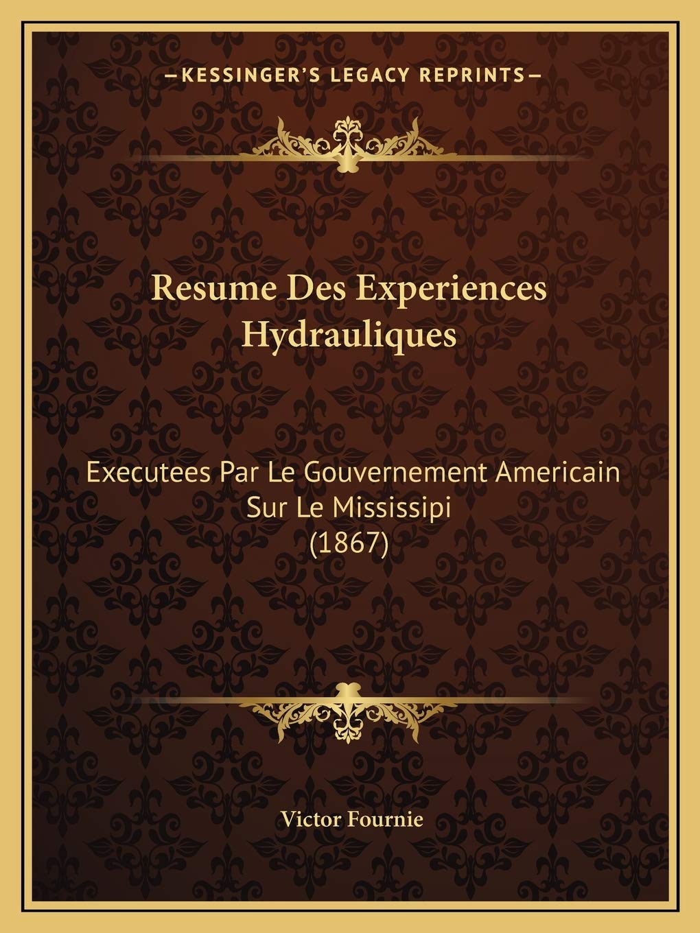Resume Des Experiences Hydrauliques: Executees Par Le Gouvernement Americain Sur Le Mississipi (1867) book