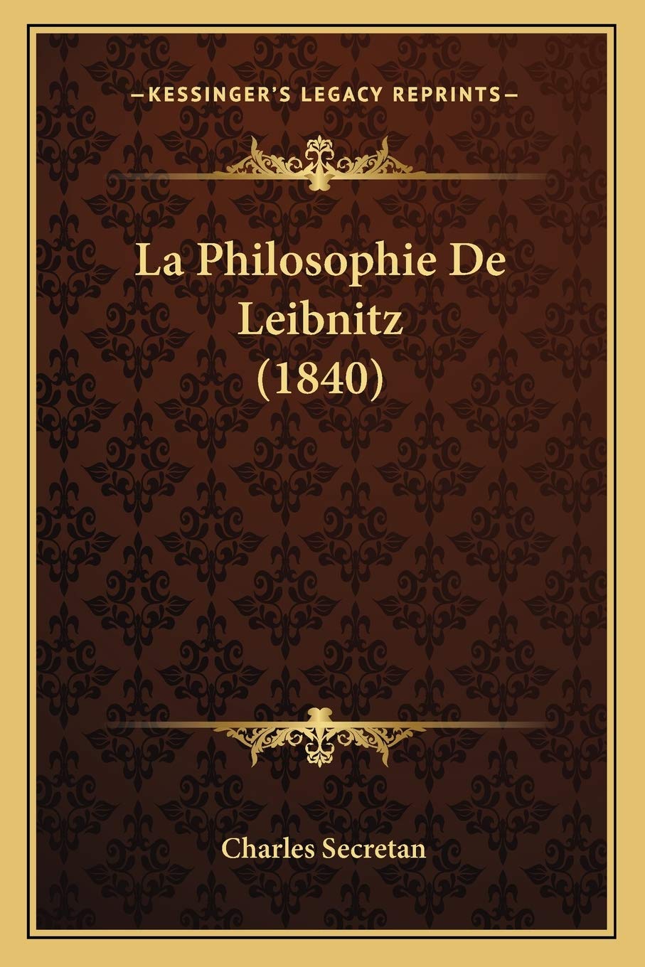La Philosophie De Leibnitz (1840) book